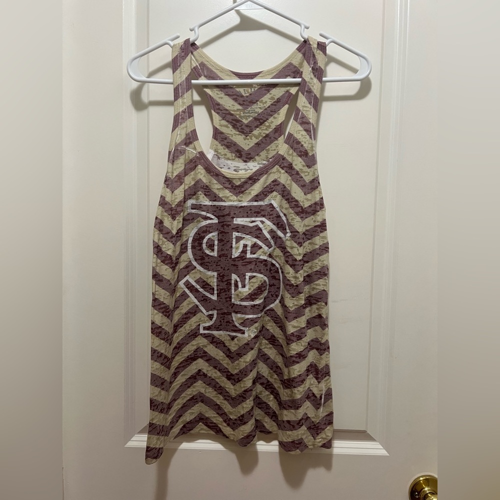Chevron Pattern FSU Seminoles Tank Top
